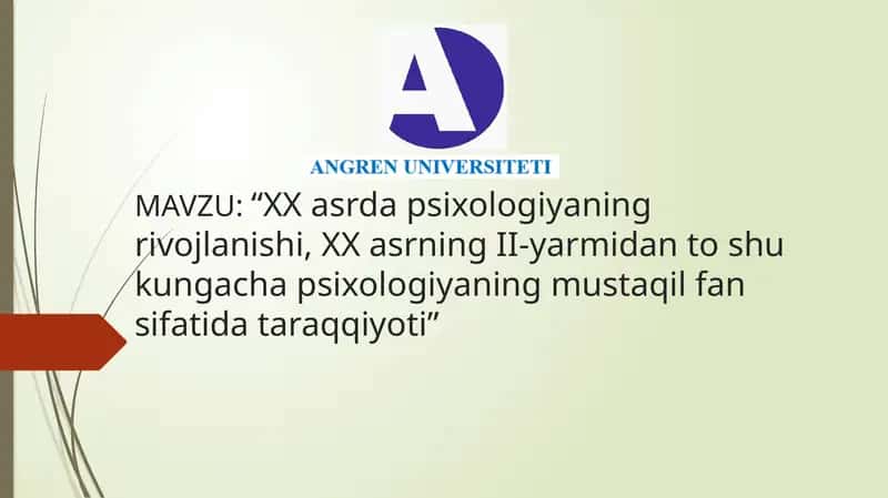 Psixologiyafanining Taraqqiyot Tarixi va Rivojlanish Bosqichlari