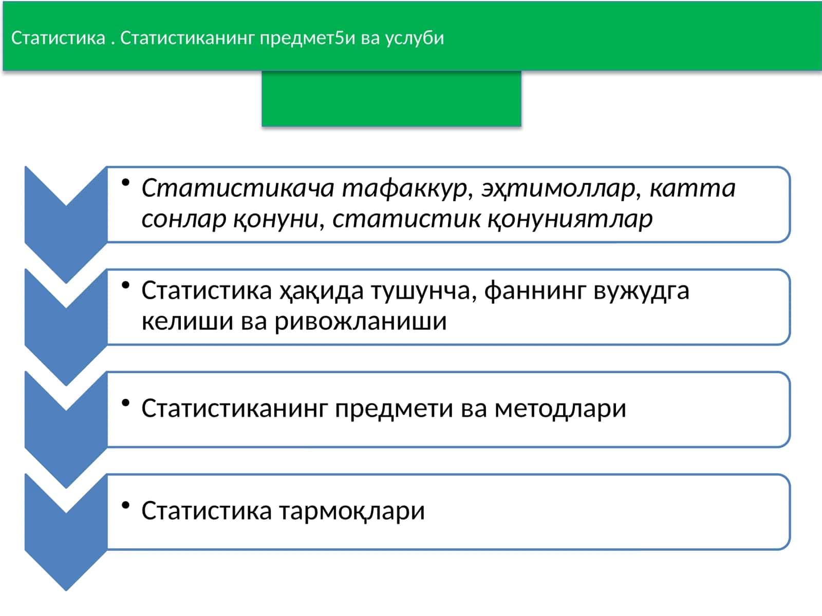 Статистика