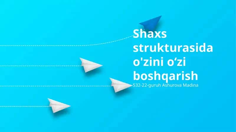 O'z-o'zini boshqarish