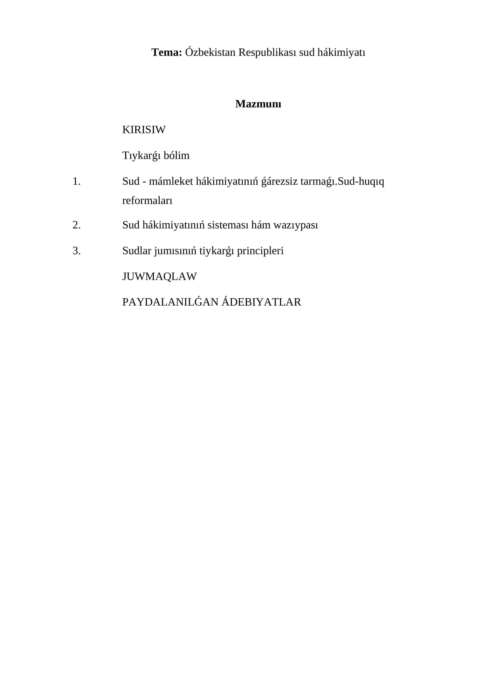 Ózbekistan Respublikası sud hákimiyatı
