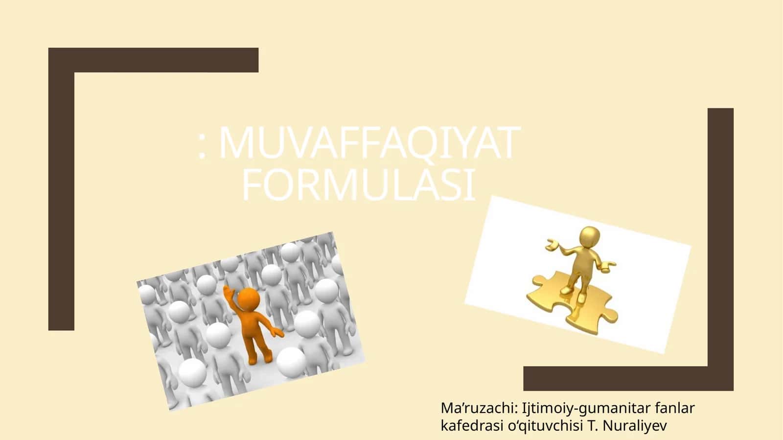 MUVAFFAQIYAT FORMULASI