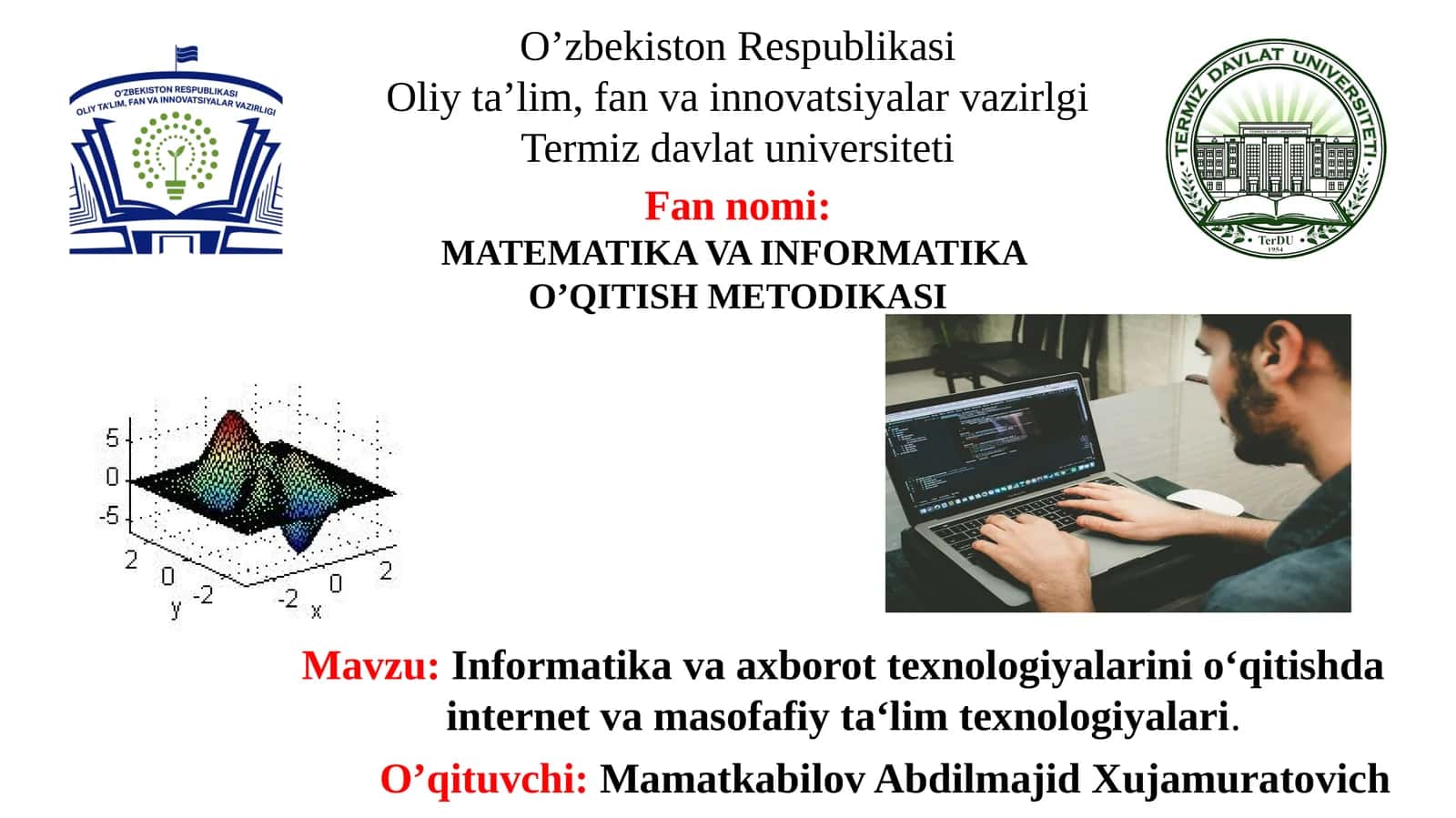 Informatika va axborot texnologiyalarini o‘qitishda internet va masofaviy ta’lim texnologiyalari