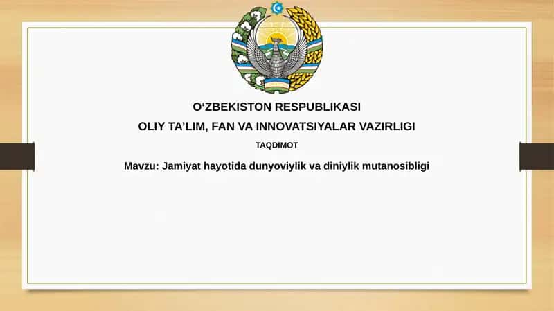 Sekulyarizm va diniylik: Asosiy tushunchalar va modellari