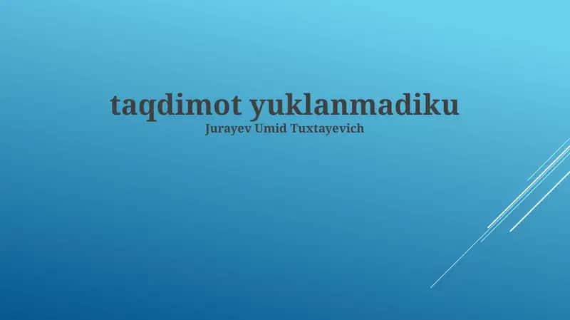 Kompyuterni qayta ishga tushirish