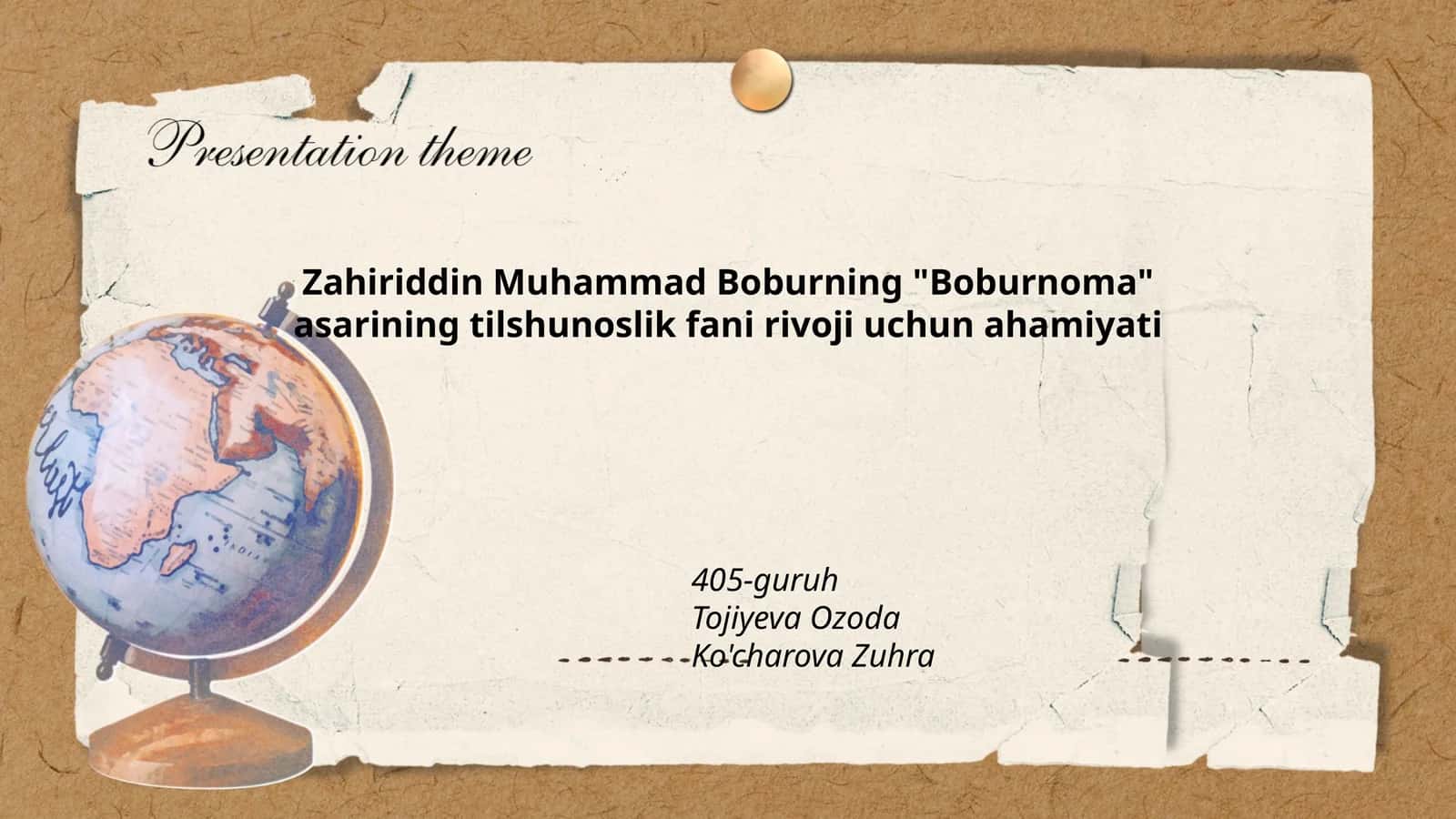 Boburnoma asarining tilshunoslik fani rivoji uchun ahamiyati