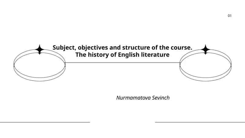 The history of English literature