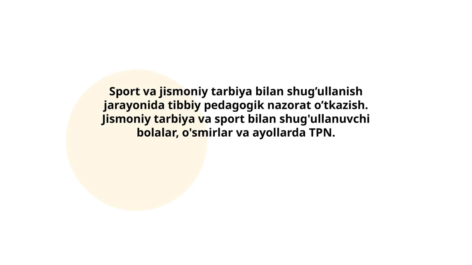 Tibbiy pedagogik nazorat