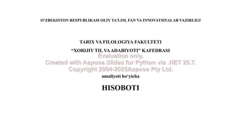 HISOBOTI