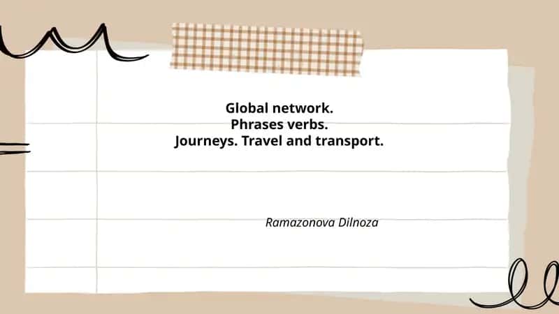 Phrasal Verbs for Global Travel