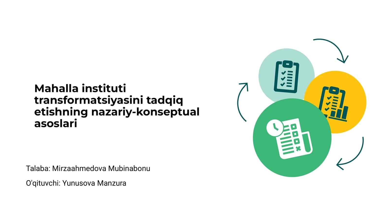 Mahalla instituti transformatsiyasini tadqiq etishning nazariy-konseptual asoslari