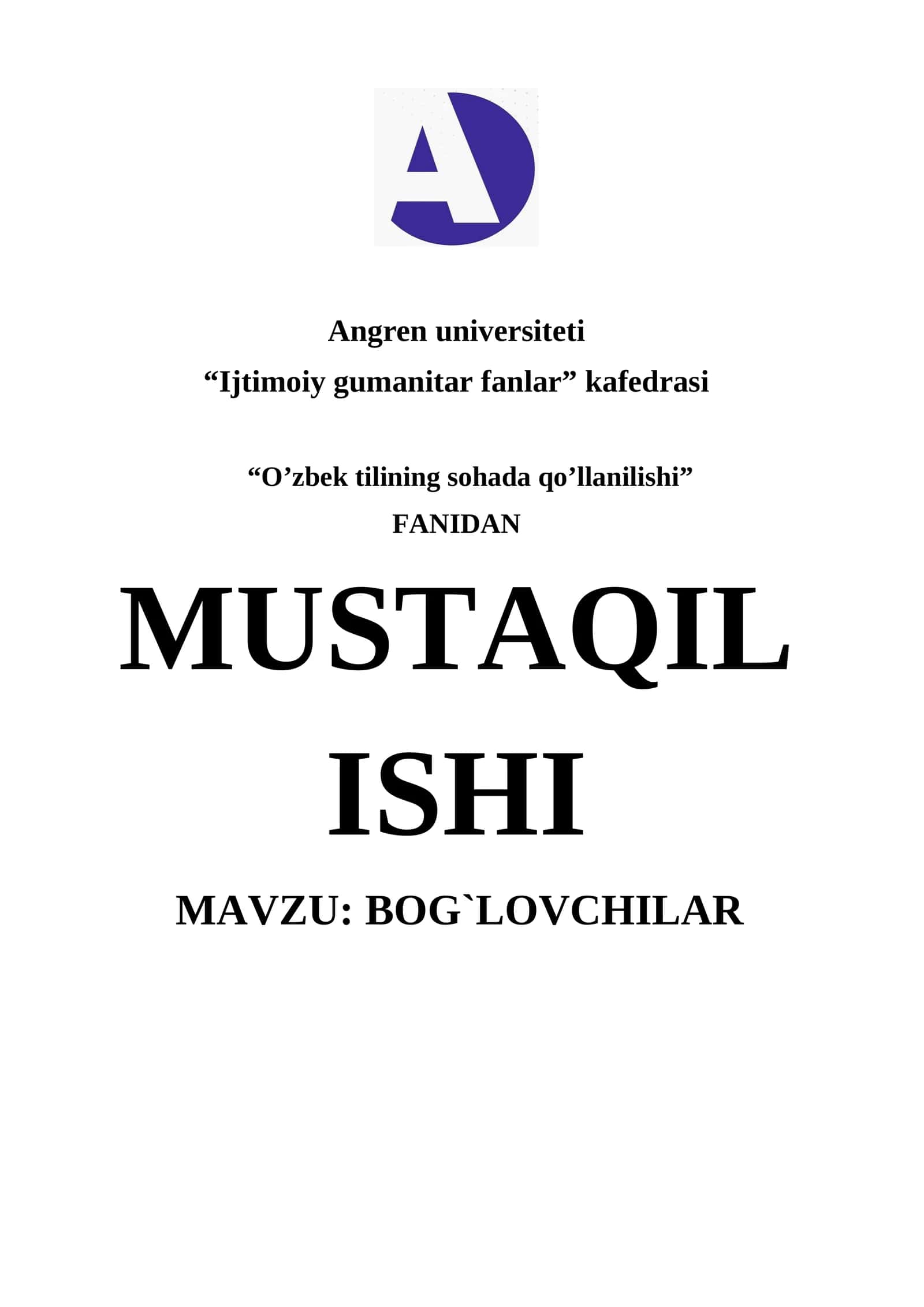 Bog`lovchilar