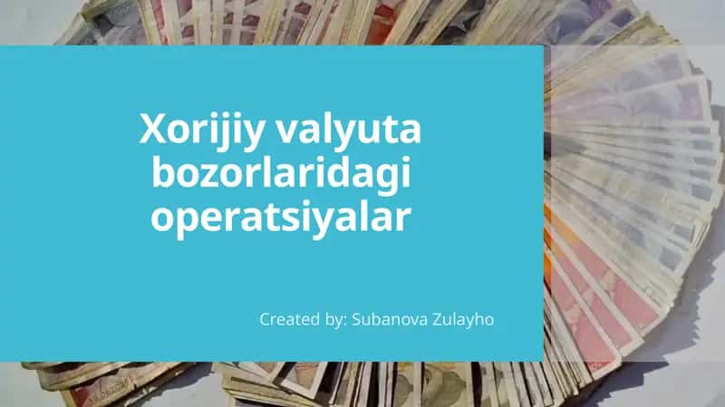 Valyuta operatsiyalari
