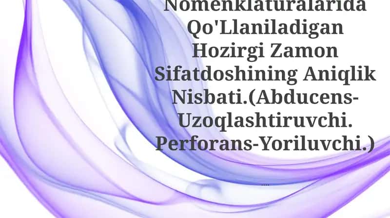 Anatomik Va Gistalogik Nomenklaturalar