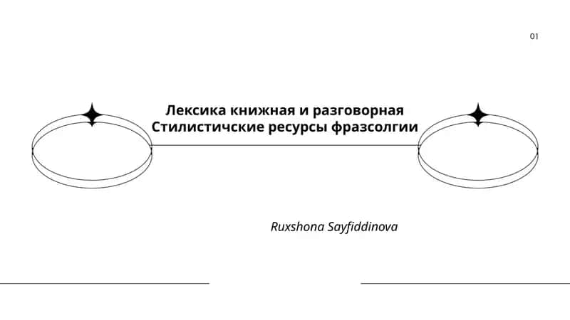 Лексика книжная и разговорная Стилистичские ресурсы фразсолгии
