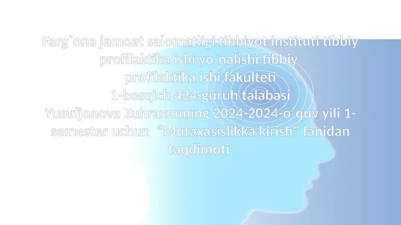 Gigiyenik Me'yor va Reqlamentlar haqida Tushuncha
