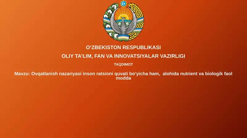 Oviqalanish Nazariyasi