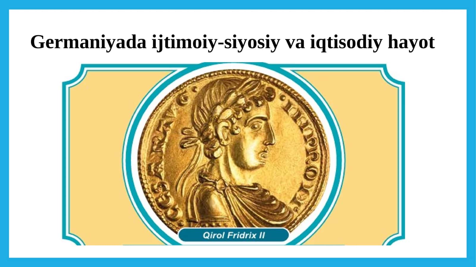 FRIDRIX II HUKMRONLIGI. SHTAUFENLAR SULOLASINING TUGASHI