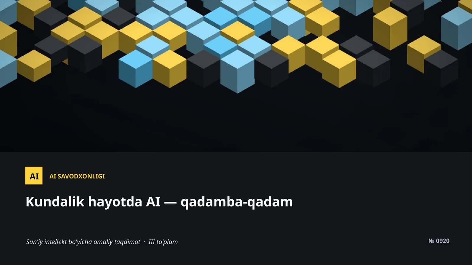 AI SAVODXONLIGI