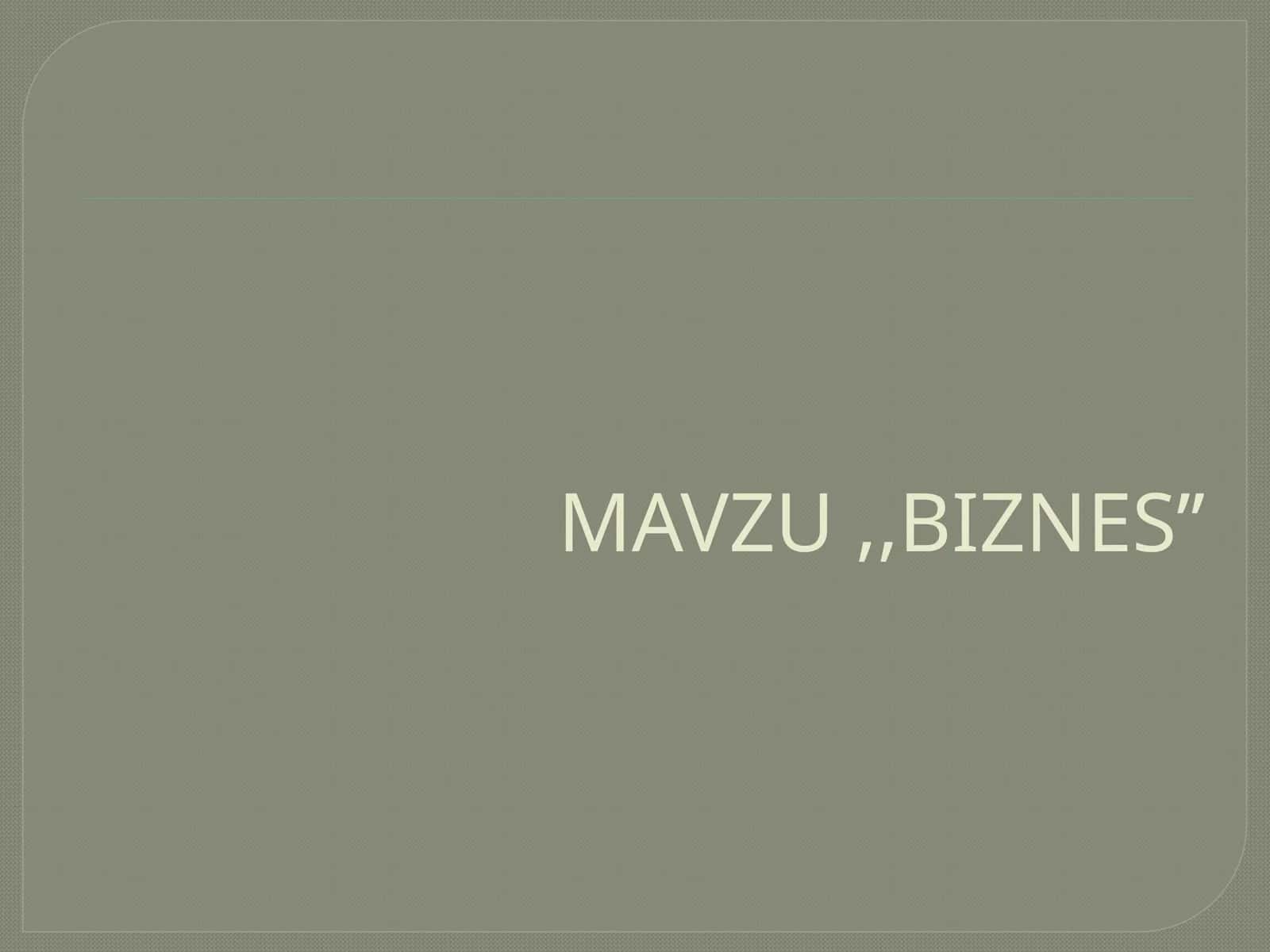 BIZNES