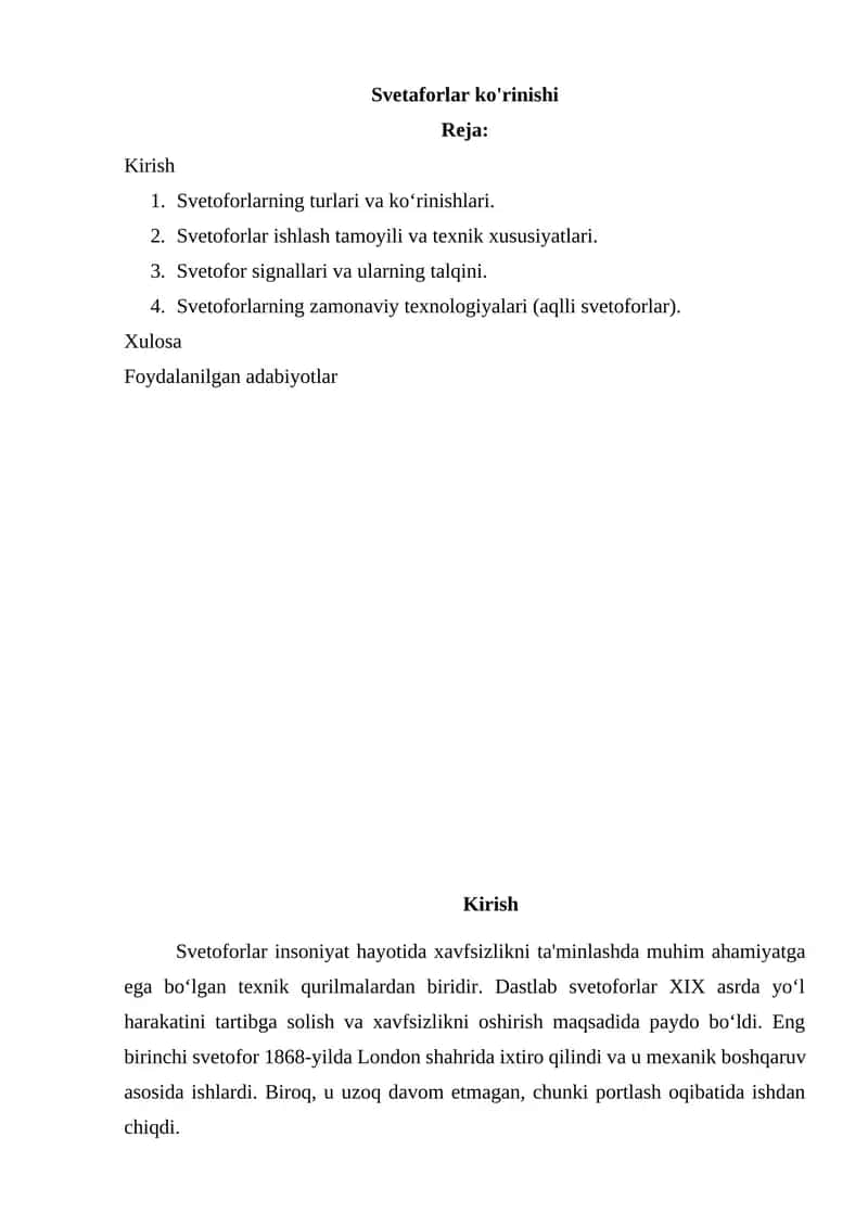 Svetaforlar ko'rinishi