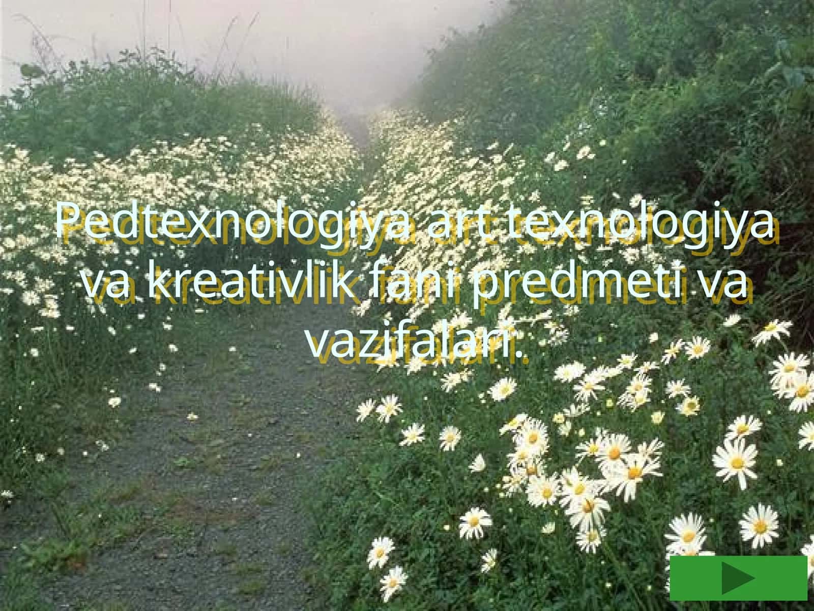 Pedtexnologiya art texnologiya va kreativlik fani predmeti va vazifalari