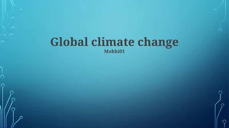 Global climate change