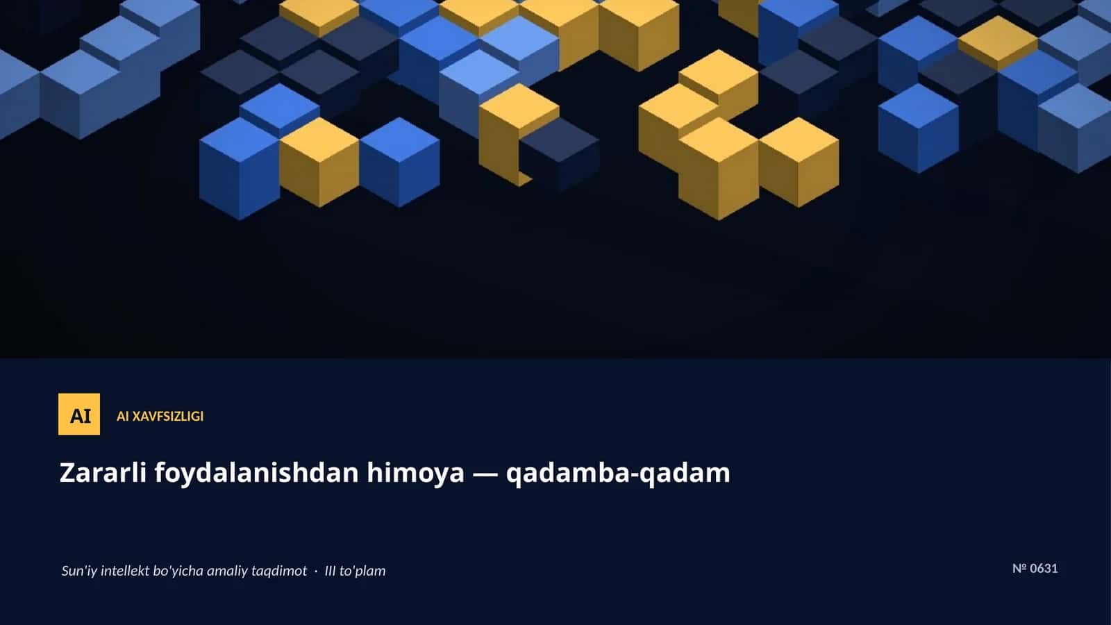 AI XAVFSIZLIGI
