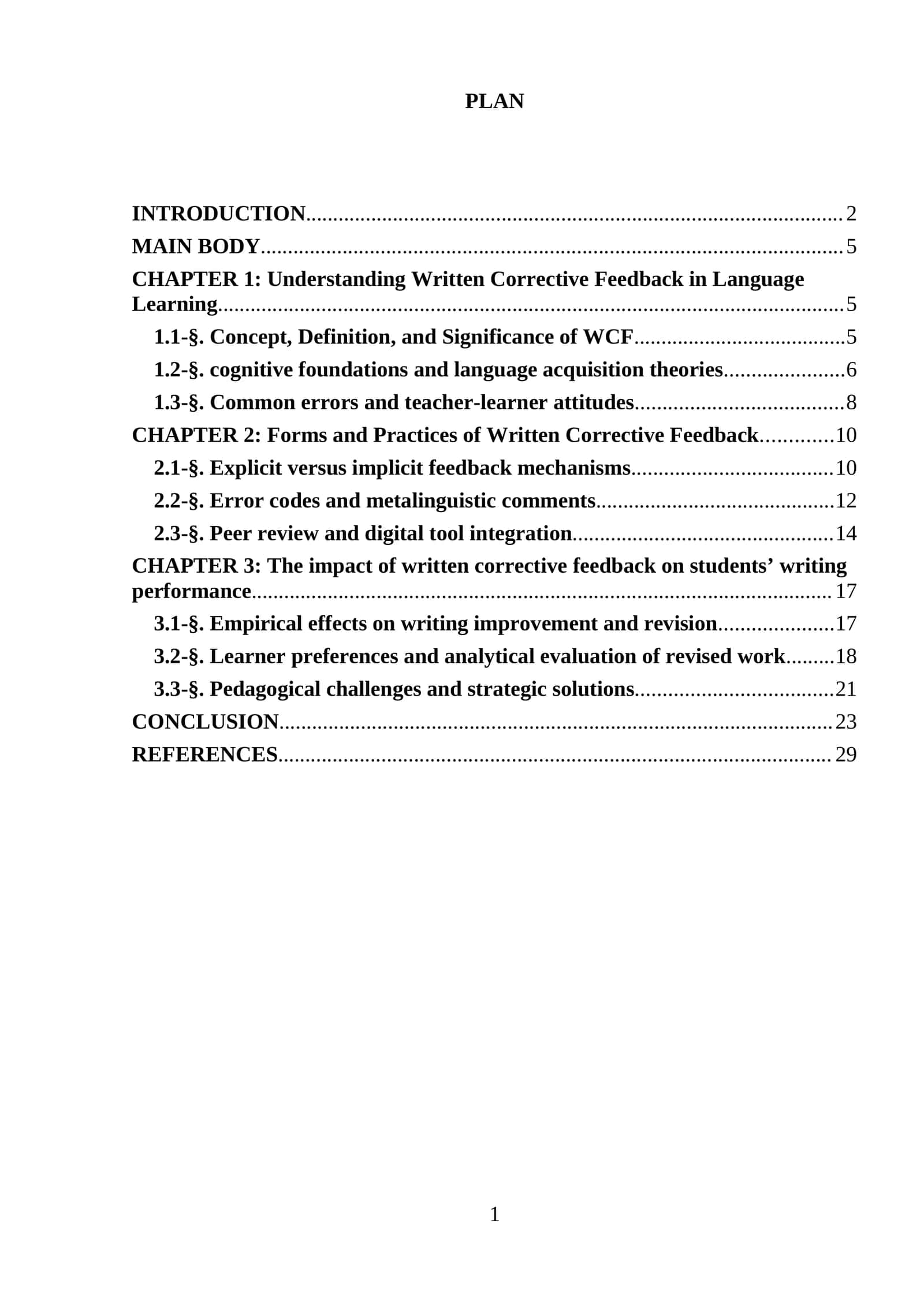 Written Corrective Feedback in Language Learning
