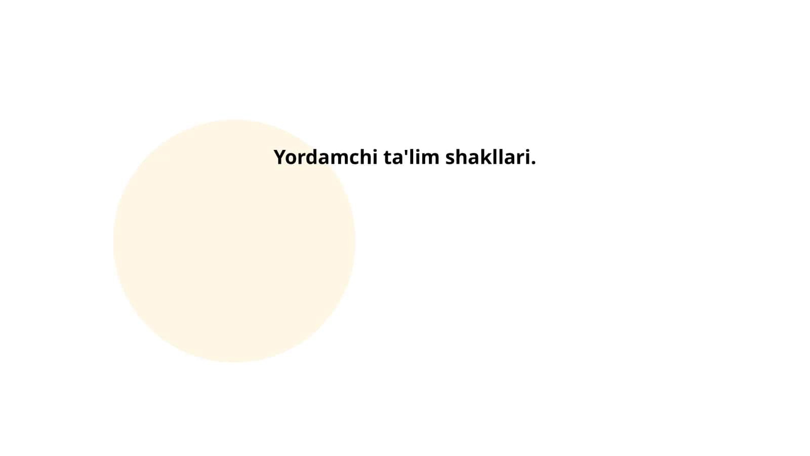 Yordamchi ta'lim shakllari
