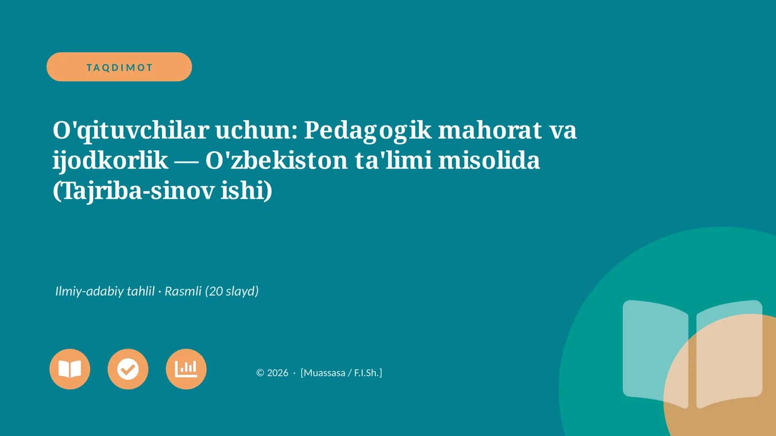 Pedagogik mahorat va ijodkorlik
