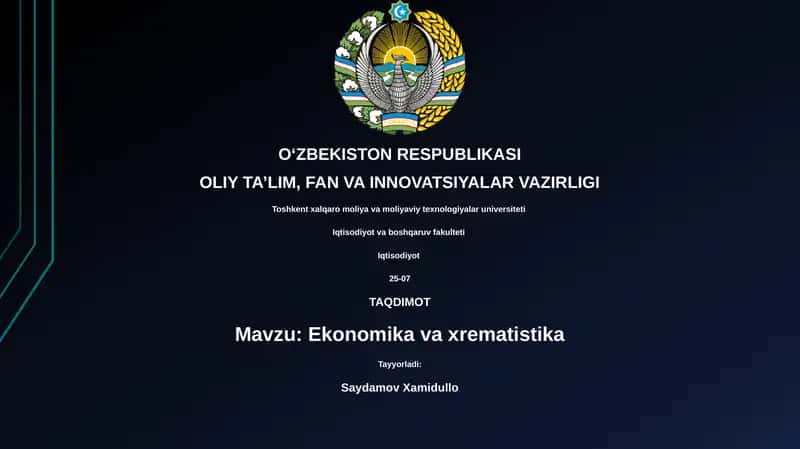 Ekonomika va xrematistika