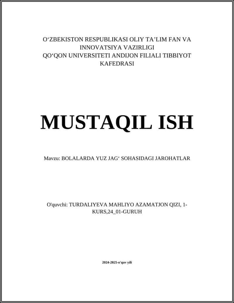 Bolalarda tish jarohatlari