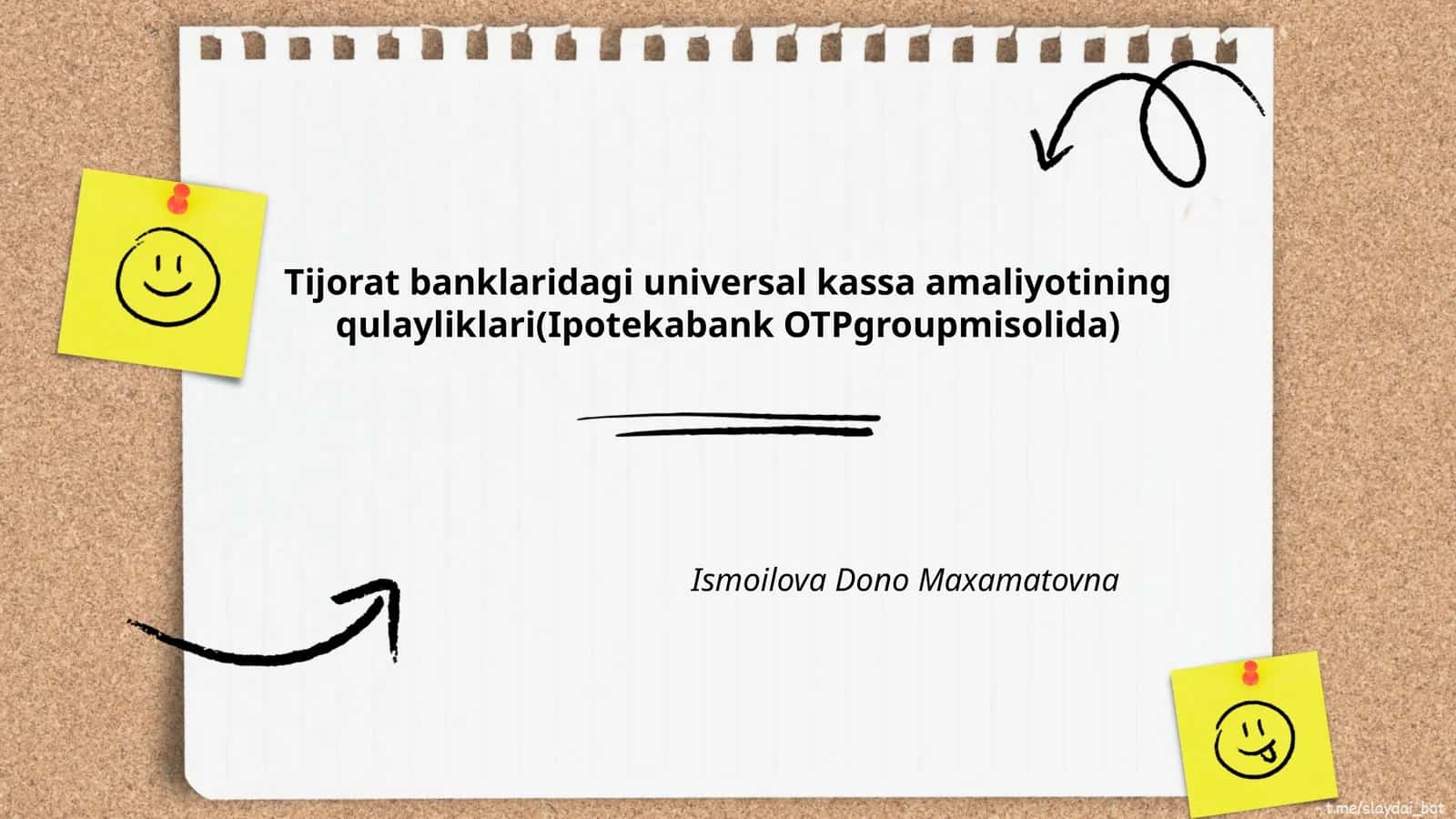 Tijorat banklaridagi universal kassa amaliyotining qulayliklari(Ipotekabank OTPgroupmisolida)