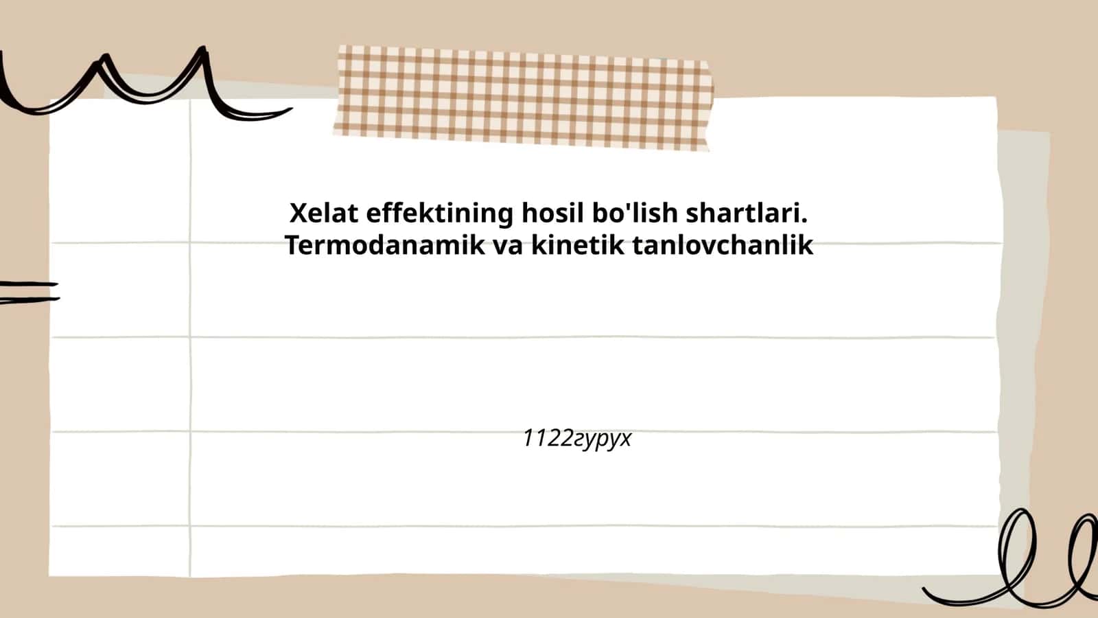 Xelat komplekslarining umumiy tushunchasi