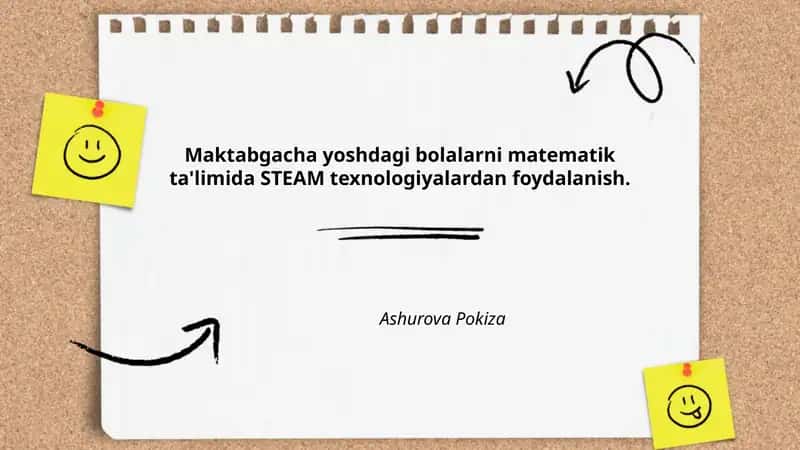STEAM texnologiyalardan foydalanish