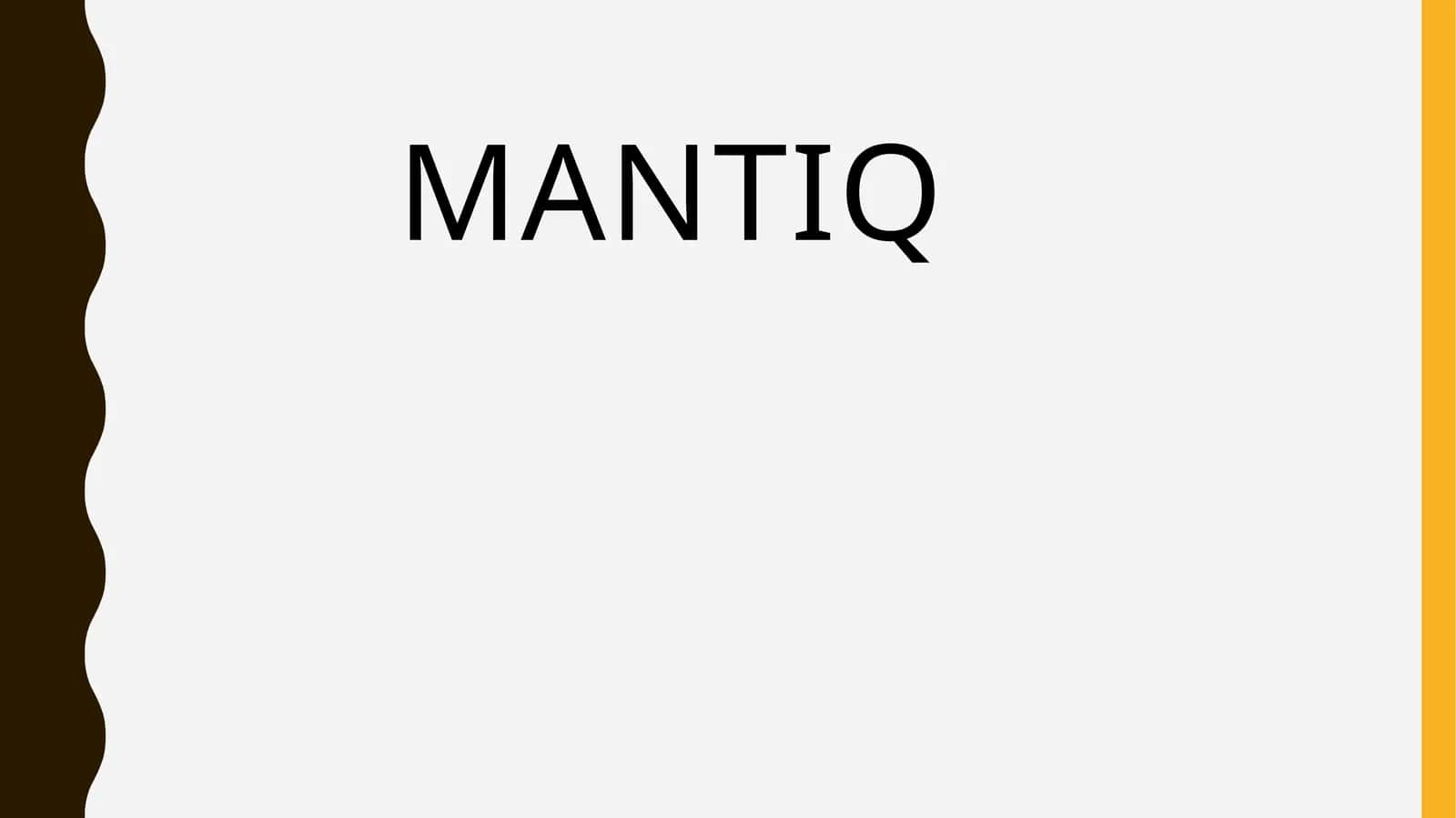 Mantiq