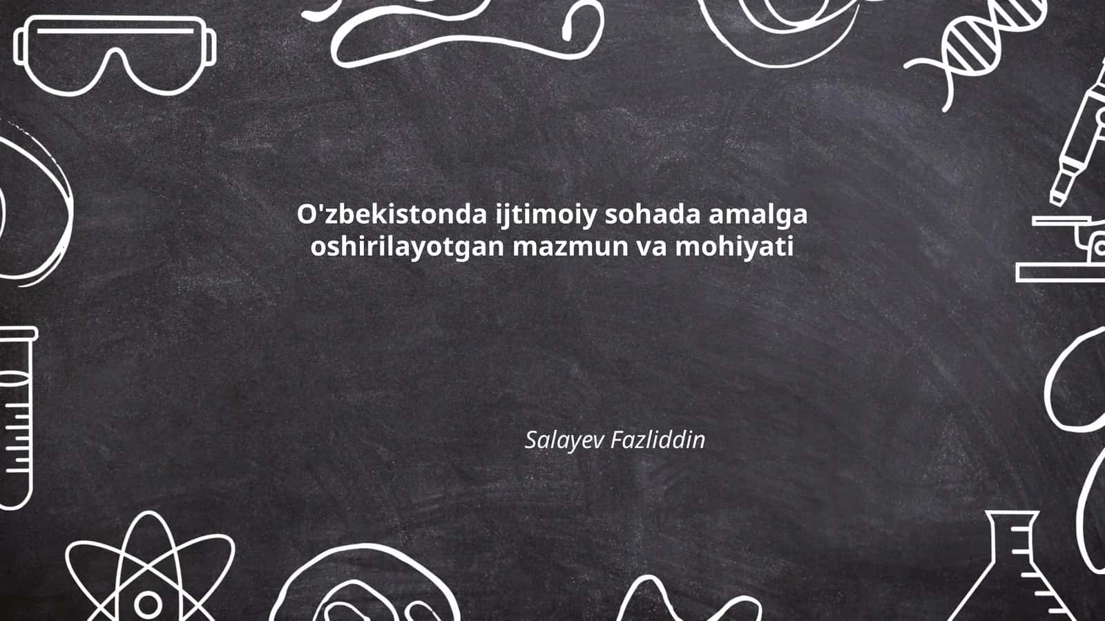 O'zbekistonda ta'lim tizimidagi islohotlar