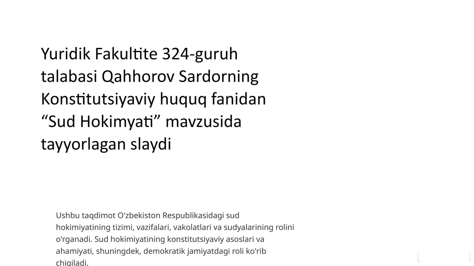 Sud Hokimyati tizimi