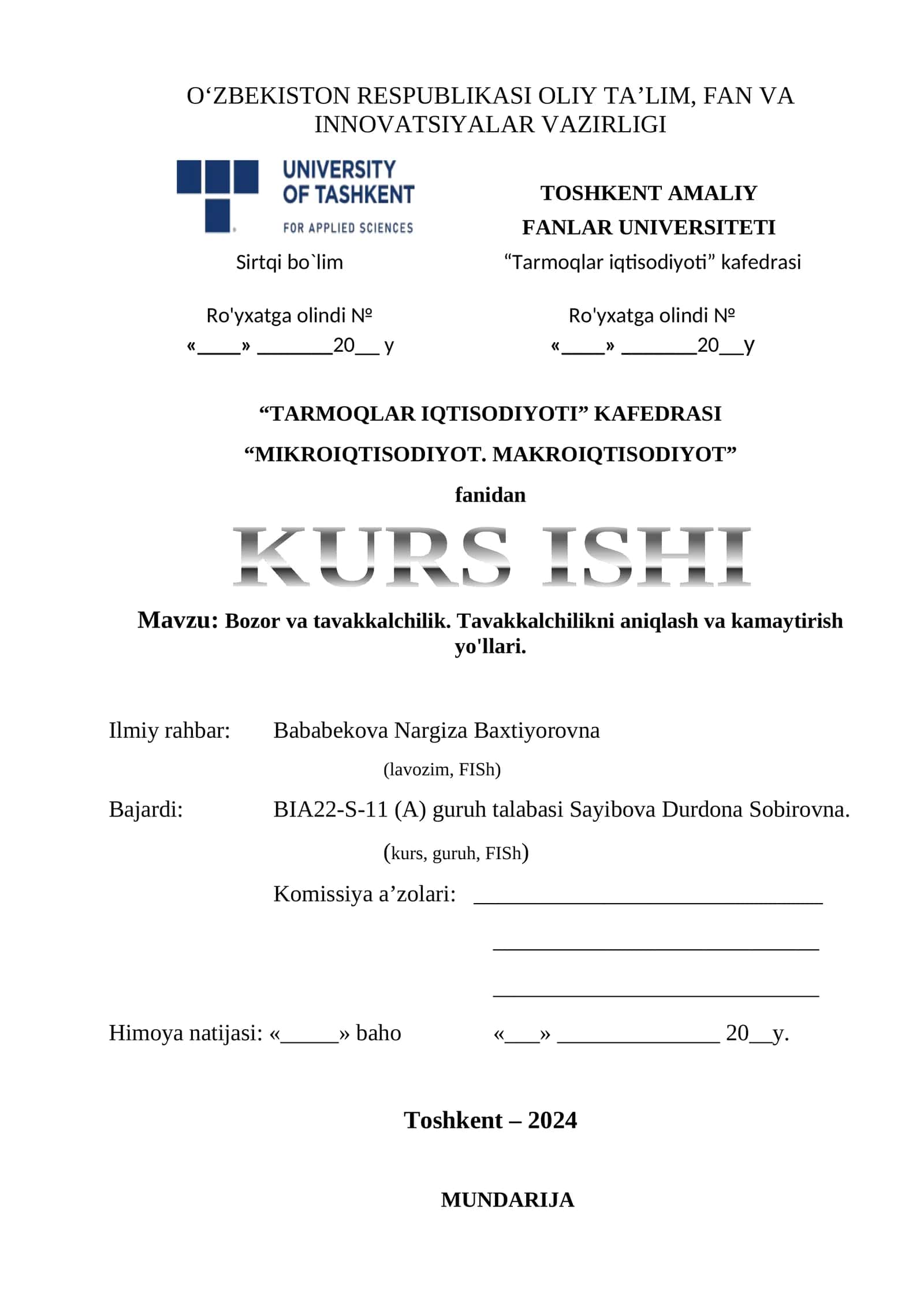 MIKROIQTISODIYOT. MAKROIQTISODIYOT