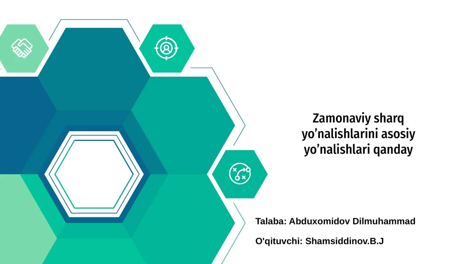 Zamonaviy Sharq Yo'nalishlari Nima?