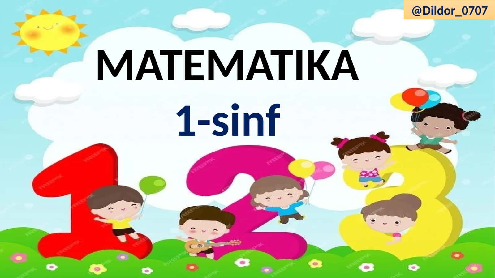 Matematika 1-sinf