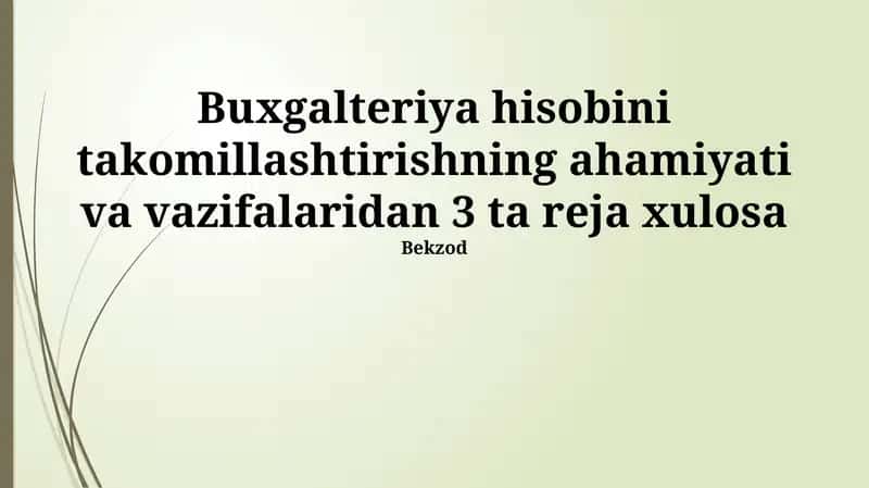 Moliyaviy hisobotlar