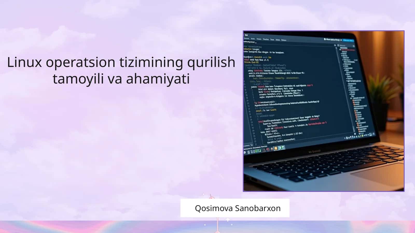 Linux operatsion tizimining qurilish tamoyili va ahamiyati