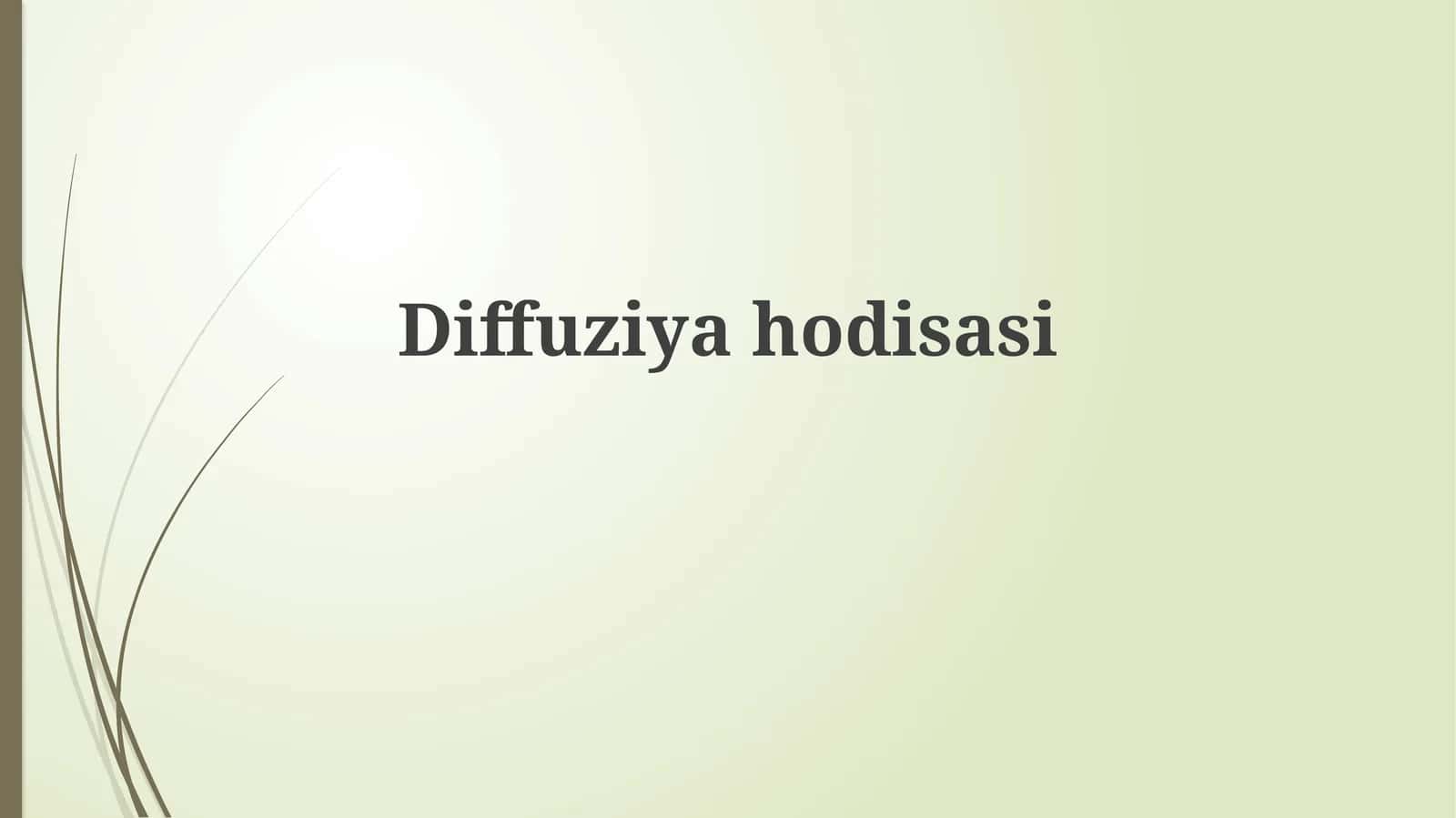 Diffuziyahodisasi