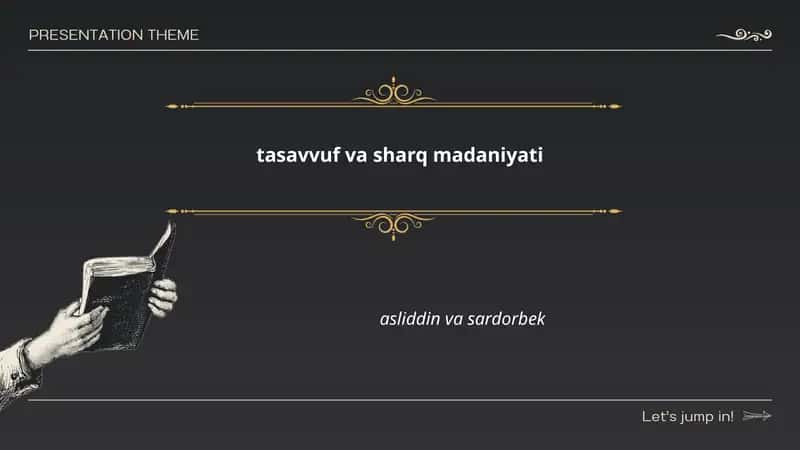 Tasavvuf va Sharq madaniyati