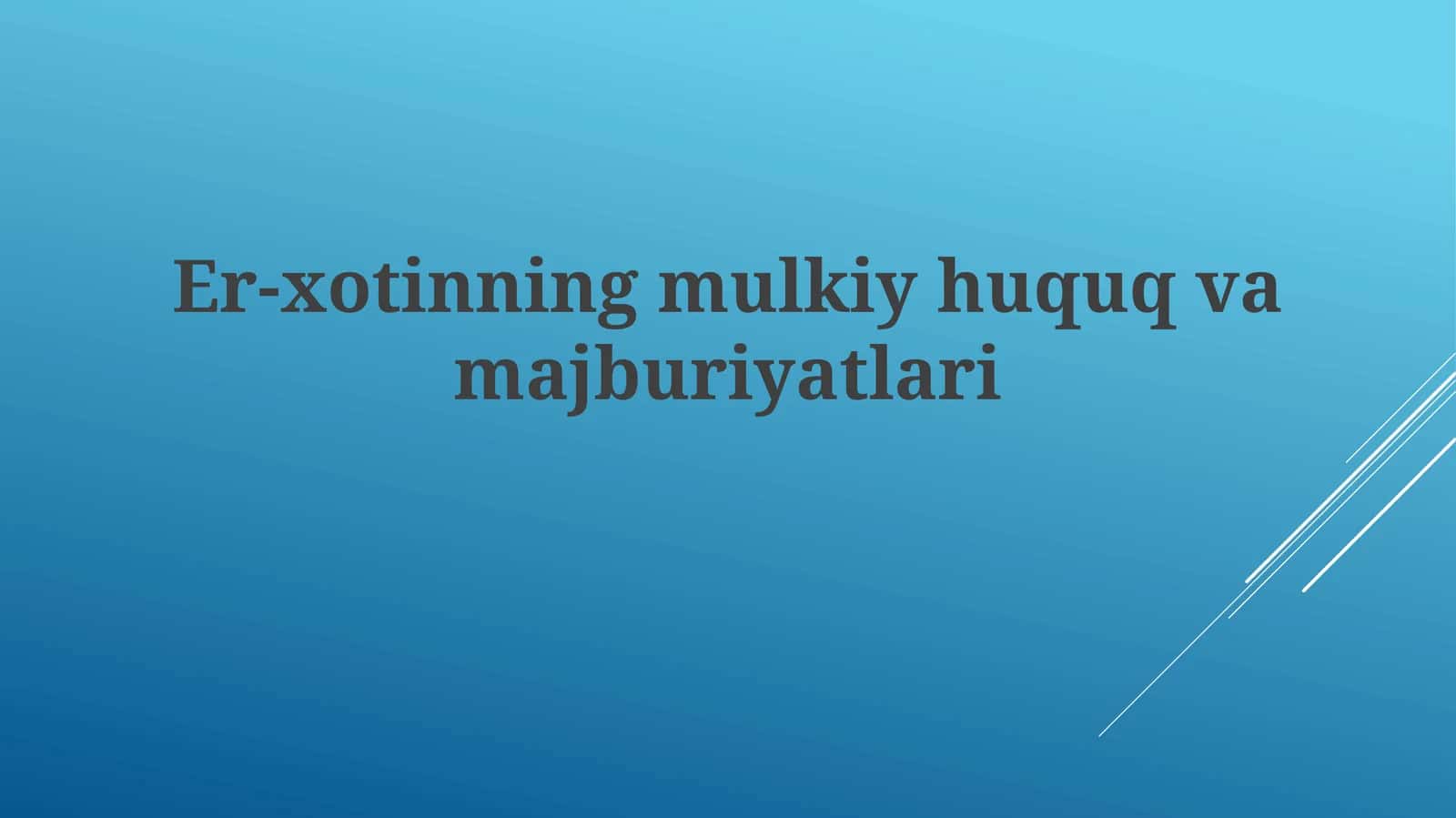 Nikoh shartnomasi tushunchasi va huquqiy asoslari