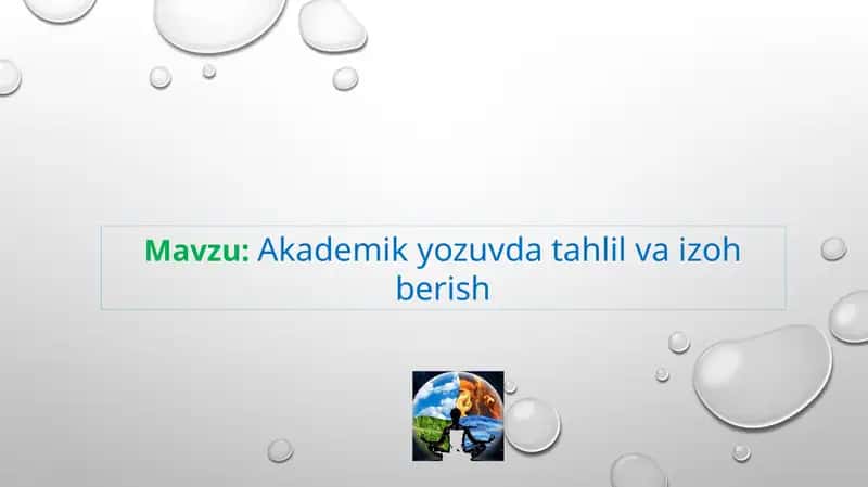 Akademik yozuvda tahlil va izoh berish