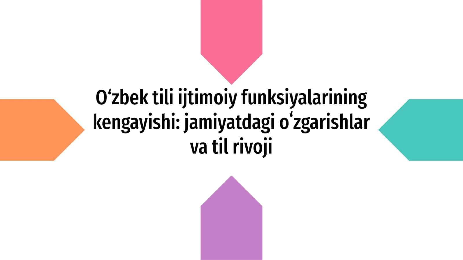 O‘zbek tili ijtimoiy funksiyalarining kengayishi: jamiyatdagi oʻzgarishlar va til rivoji