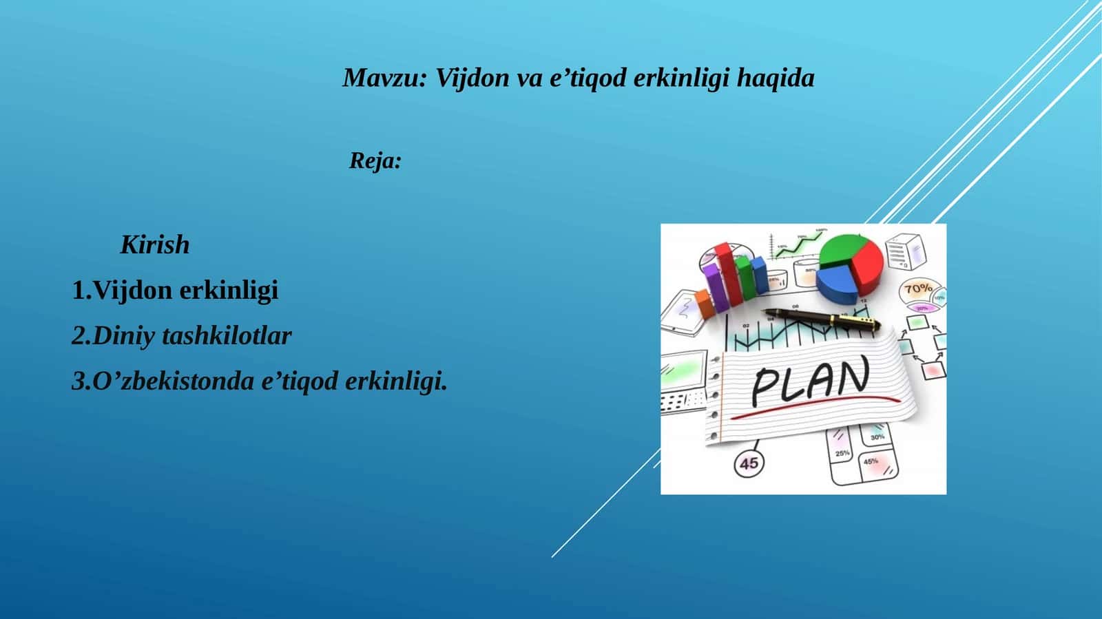 Vijdon va e’tiqod erkinligi haqida