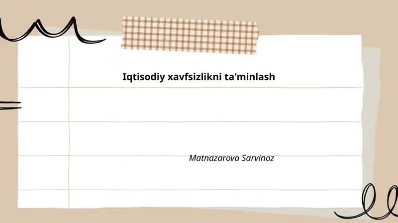 Makroiqtisodiy barqarorlikni taʼminlash